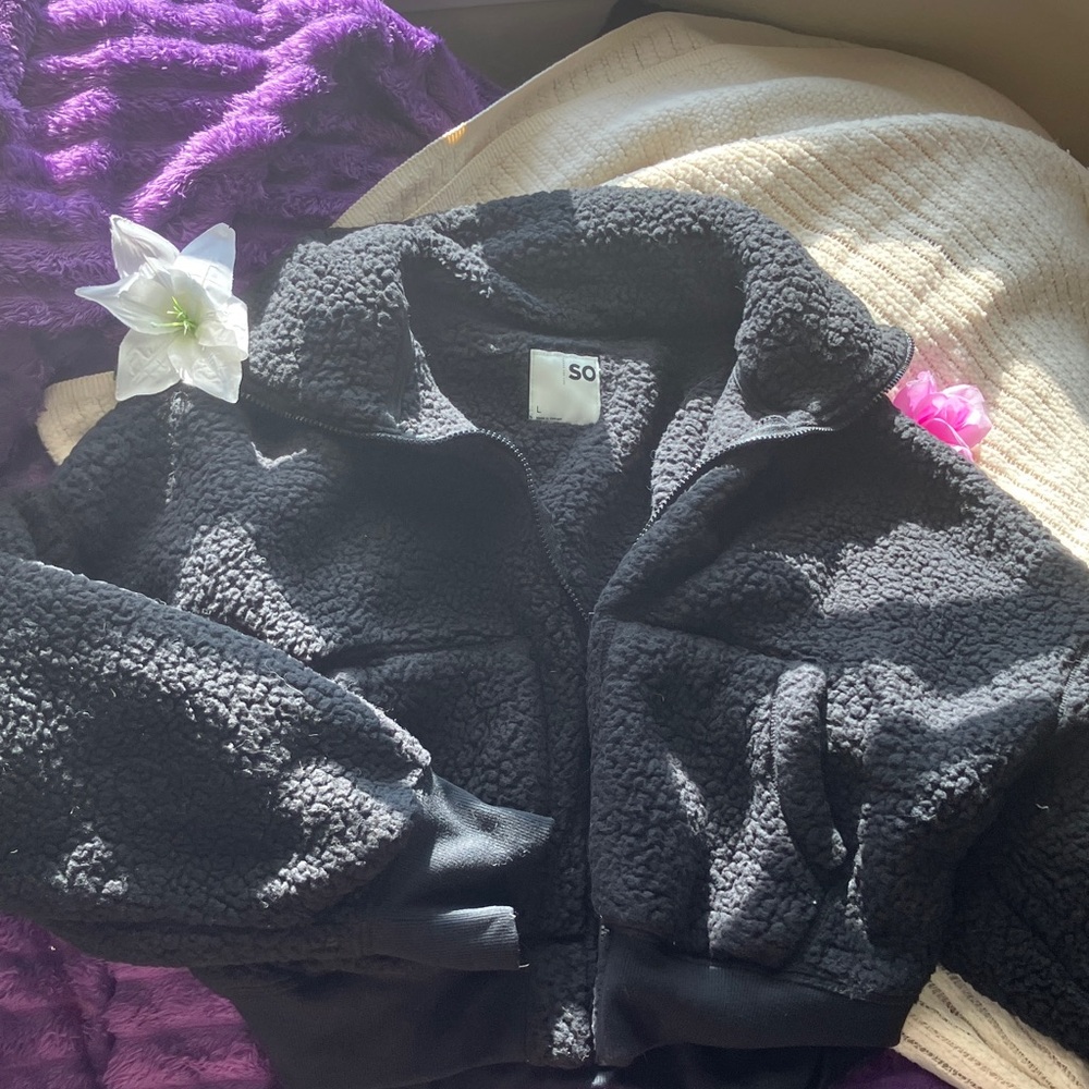 Y2K Cute Black Puffer Jacket